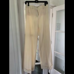 White/cream size 6 trousers